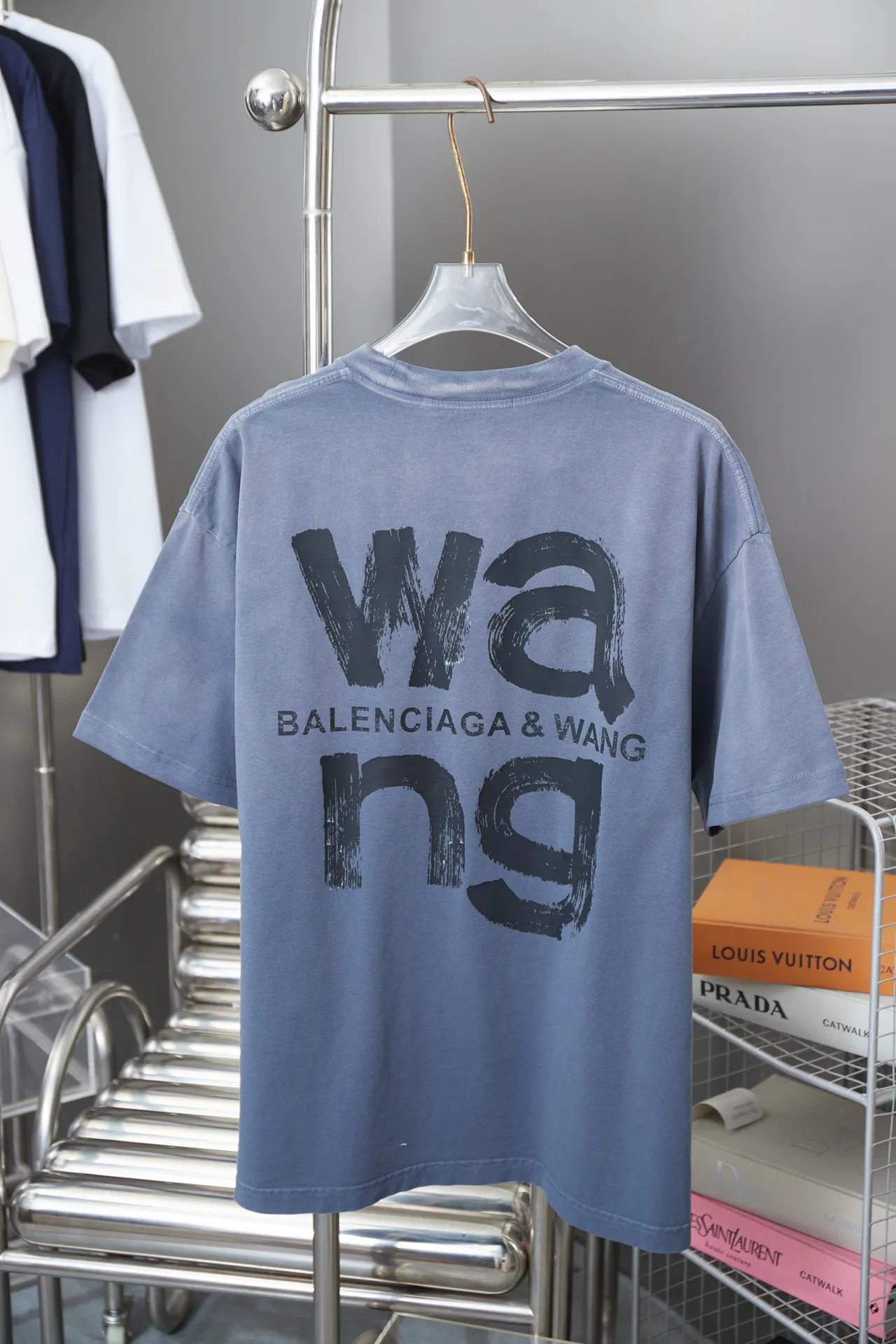Alexarderwang 25SS New Arrival 100% 32 1X 1 ：Black/White/Blue/Green Size：S/M/L/XL